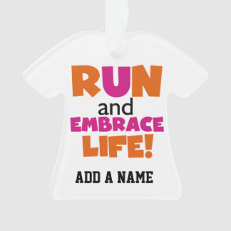 Run and Embrassez Life Orange Pink