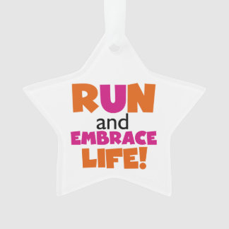 Run and Embrassez Life Orange Pink