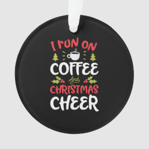 Run On Coffee Christmas Joyeux Noël