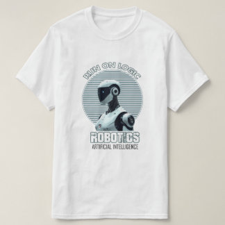Run On Logic | Modern AI Humanoid Robot T-Shirt