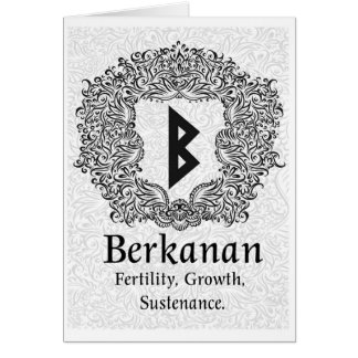 Rune Berkanan /Fertilité / Version blanche