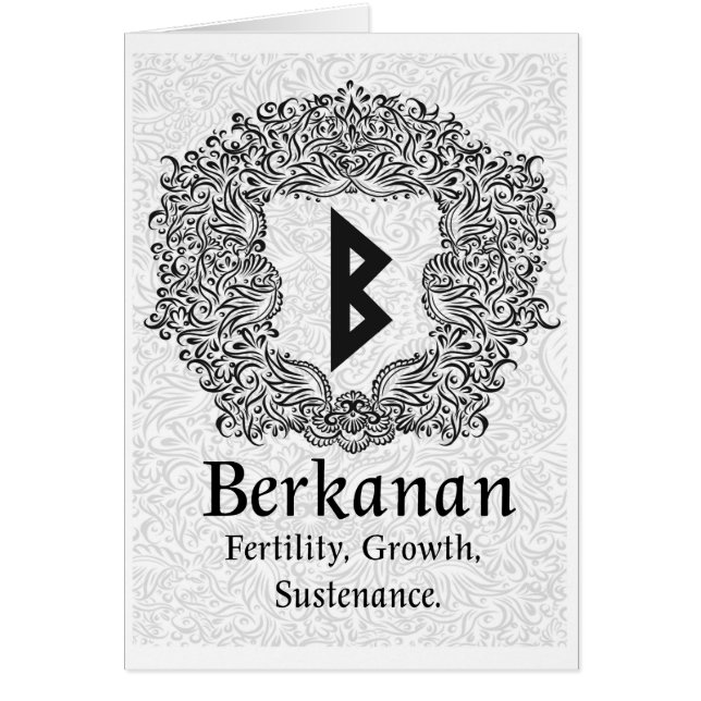 Rune Berkanan /Fertilité / Version blanche (Devant)
