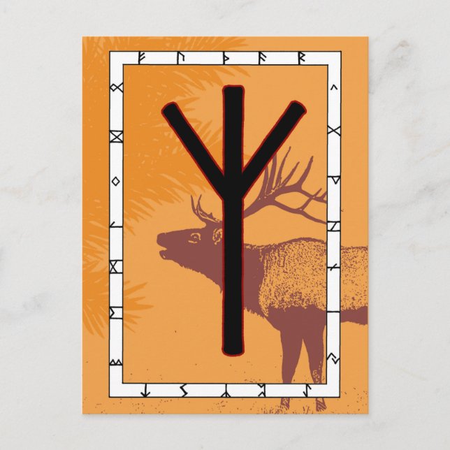 Rune Elhaz – Carte postale de protection (Devant)