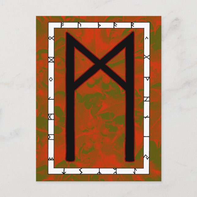 Rune Mannaz - Carte postale de l'humanité (Devant)