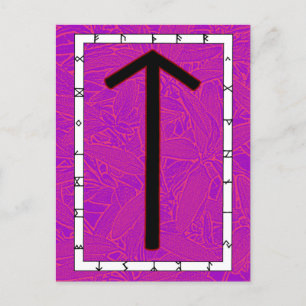 Rune Tiwaz - Victoire ! Carte postale