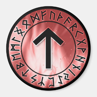 Runes de flamme, Rouge [17. Tiwaz] Magnet