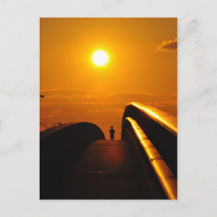 Runner Sunset Delight Bridge Daytona Carte postale