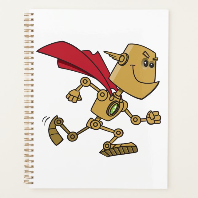 Running Robot Superhero Cartoon Character (Devant)