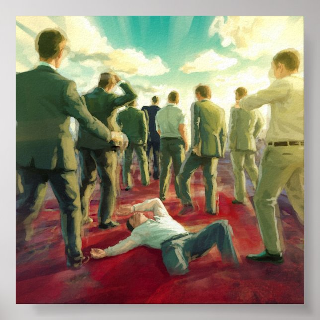 "Rush" Poster Print Digital Wall Art capitalism  (Devant)