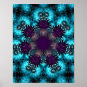 Ruskiana Cercle fractal Poster