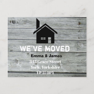 Russe Barn Chimney Nous avons déménagé Faire-part