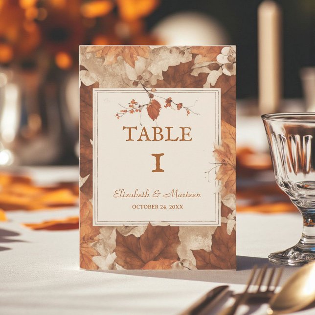 Russe Beige Brown érable Feuille automne (Créateur téléchargé)