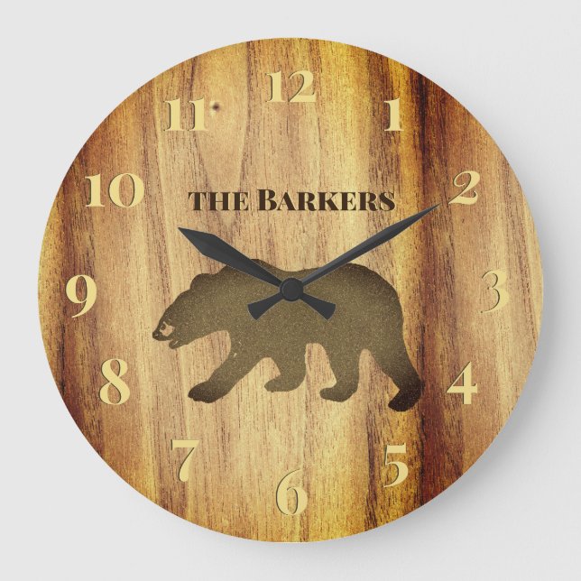 Russe Black Bear Lodge 2 Grande horloge (Recto)