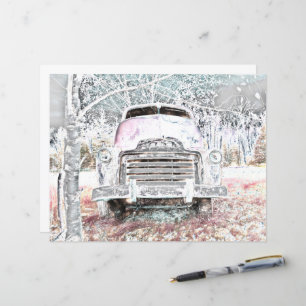 Russe Camion Vintage blanc gris rétro détendu