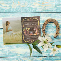 Russe Cowboy Grossesse occidentale Faire-part