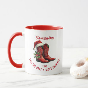 Russe Line Dance Cowboy Bottes Mug