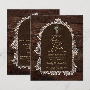 Russe NUESTRA BODA Jardin Dentelle bois bois