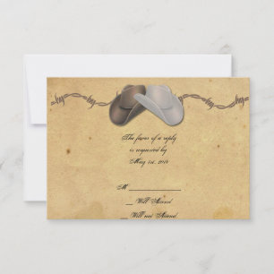 Russe Pays Cowboy Casquettes Barbed Carte de répon