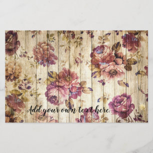 Russe Pays rose Roses Journal Livre papier