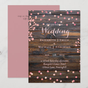 Russe ROSE OR Mariage rose Bois Budget