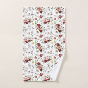 Russe Southern Watercolor Floral & Motif de coton