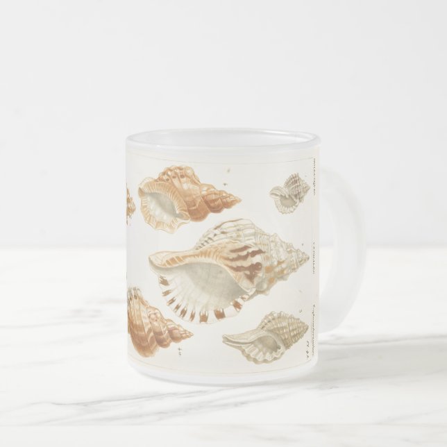 Russe Vintage Mollusks Coquillage café Mug (Devant droit)