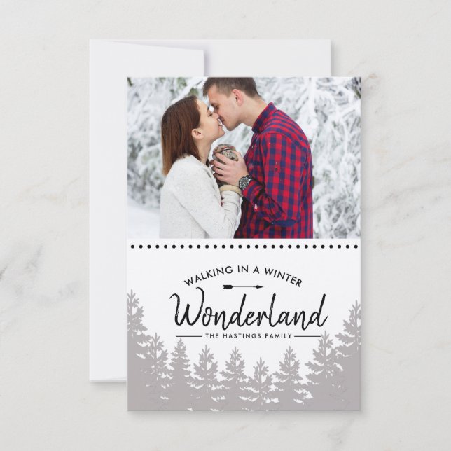 Russe Winter Wonderland | Carte photo de montagne (Devant)
