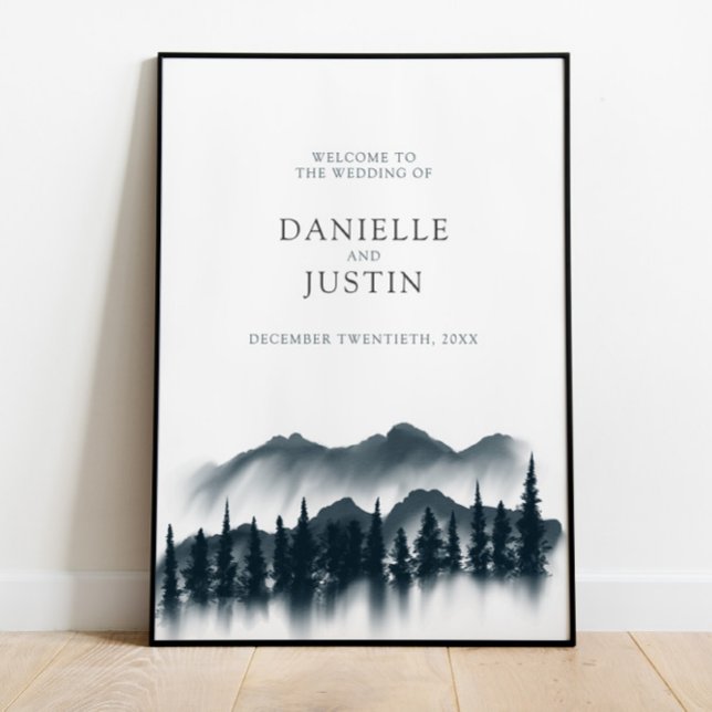 Russe Winter Wonderland Mariage | Poster de bienve (Créateur téléchargé)