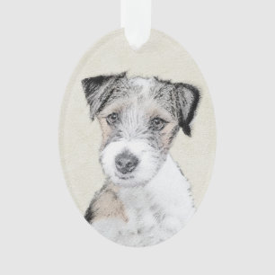 Russell Terrier Peinture rugueuse - Art Chien orig