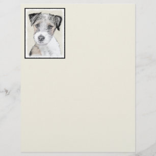 Russell Terrier Peinture rugueuse - Art Chien orig