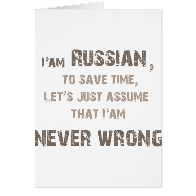 Russes jamais faux ! (Devant)