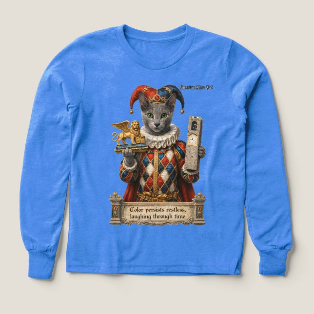 Russian Blue Arlequin Cat (Motif recto)