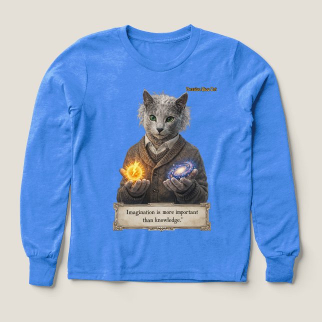 Russian Blue Einstein Cat - Imagination (Motif recto)