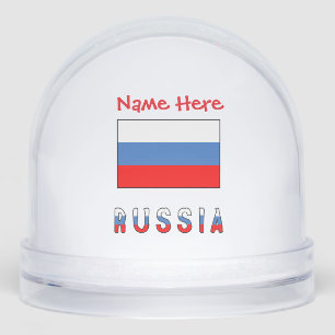 Russie Drapeau Russe Rouge Personnalisé