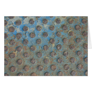 Rust et peinture bleue