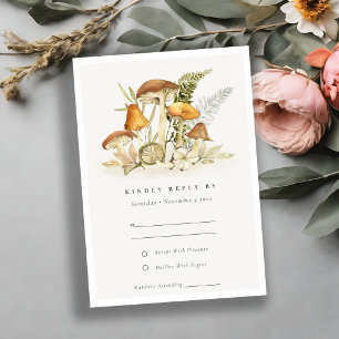 Rust Orange Champagne Fête Faune Mariage Rsvp