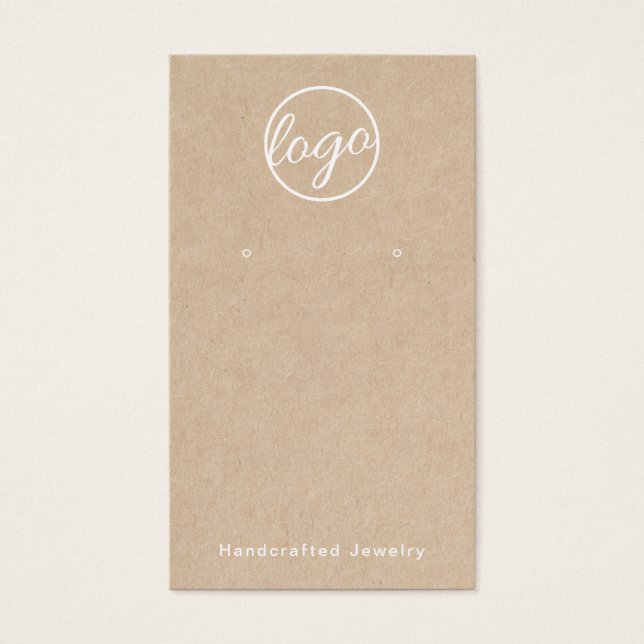 Rustic Ajouter Votre Logo Carte De Porte-oreilles  (Devant)