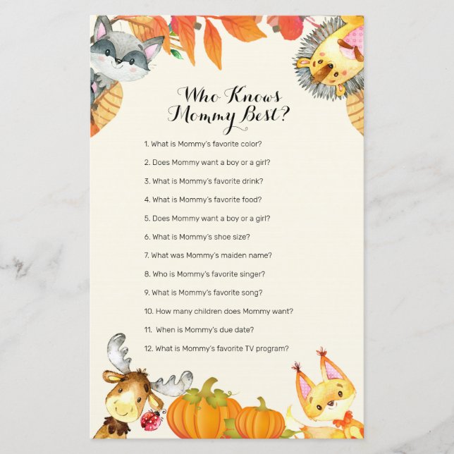 Rustic Animal Citrouille Qui Connaît Maman Meilleu (Devant)