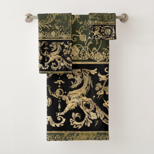 rustic, antique, gothique, doré bronze, pattern, v (En situation)