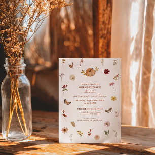 Rustic Automne Citrouille Fleur sauvage Invitation