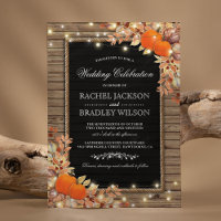 Rustic Automne Invitations d'automne | Mariage de