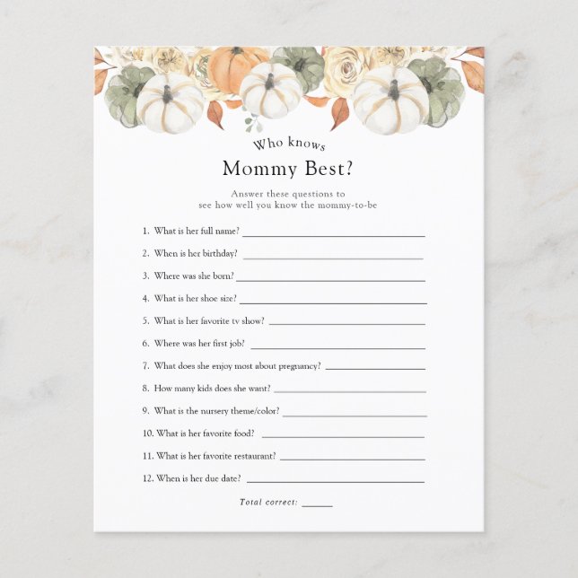 Rustic Automne Qui Connaît Maman Le Mieux (Devant)