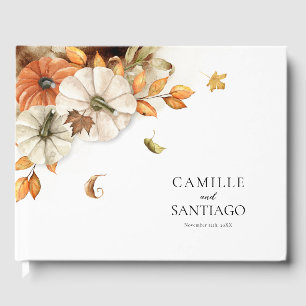 Rustic Autumn Foliage Mariage Livre d'or
