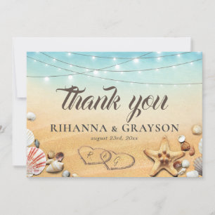 Rustic Beach Heart Shore Mariage Merci