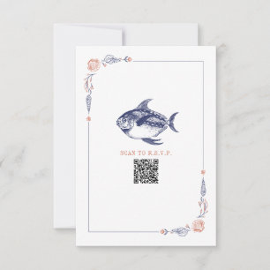 Rustic Beach Wedding Poisson Rouge & Bleu RSVP