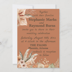Rustic-Boho Florales & Plumes Invitations de maria