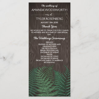Rustic Botanical Fern Woodland Programmes de maria