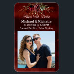 Rustic Brown Save The Date of Our Wedding Magnet<br><div class="desc">This is a beautiful customizable rustic refrigerator magnet in brown wood grain background to remind your family and friends of your special day. You can personalize this with your photo and change the text of the magnet. Let them save the date and not forget!</div>