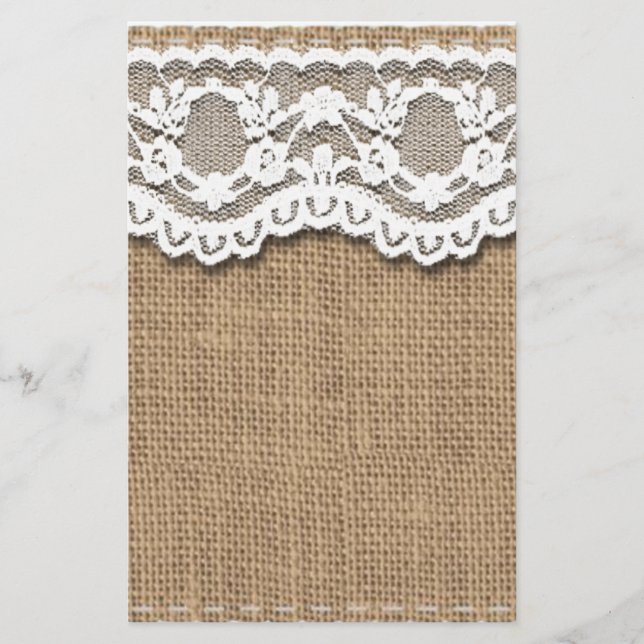 Rustic Burlap and Lace (Devant)