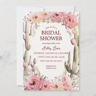 Rustic Cactus Garden Invitation nuptiale Boho Cact